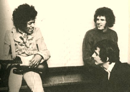 Jimi Hendrex, Gary Leeds (The Walker Brothers) and Cat Stevens (1967)