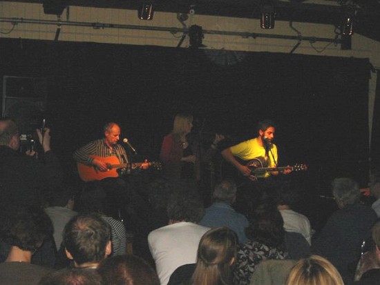 Herbert on Guitar,  Inge Shmuck’s violin accompaniment,  Al on vocals and guitar